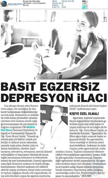 BASİT EGZERSİZ DEPRESYON İLACI,Dr.Öğretim Görevlisi Murat SAYLIK